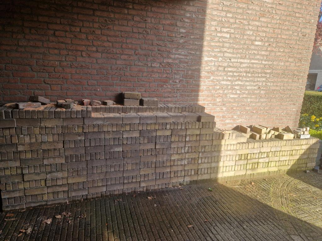 Circa 17 m² straatwerk, Ophalen, Overige materialen, Gebruikt, Overige typen