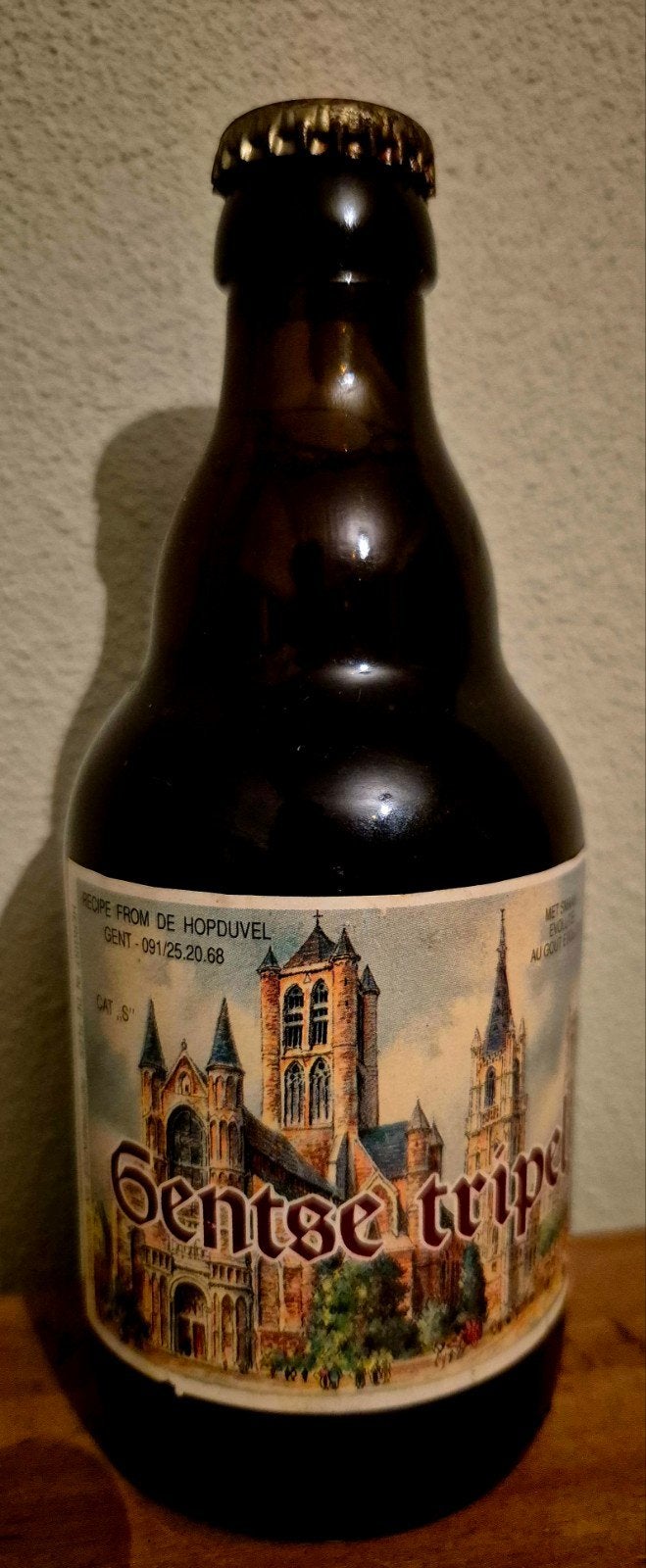 Volle fles Gentse Tripel bier Brouwerij Van Steenberge, Verzamelen, Ophalen of Verzenden, Zo goed als nieuw, Flesje(s), Overige merken