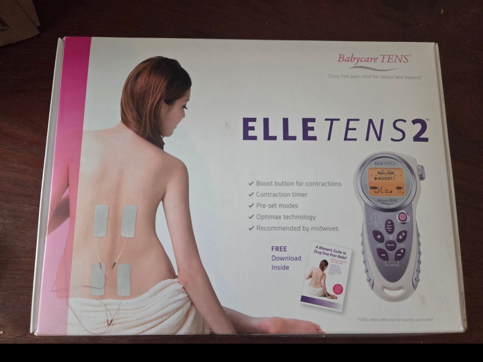 Babycare TENS Elle TENS 2 - Pijnverlichting bevalling, Ophalen of Verzenden, Zo goed als nieuw