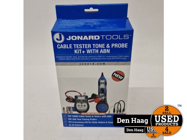 Jonard Tools Cable Tester Tone & Probe Kit+ w/ ABN | Nieuw, Flex Ltd., Nieuw, https://flex.com/contact-us, Nobelstraat 10, 5807 GA Oostrum LB, Limburg, Nederland
