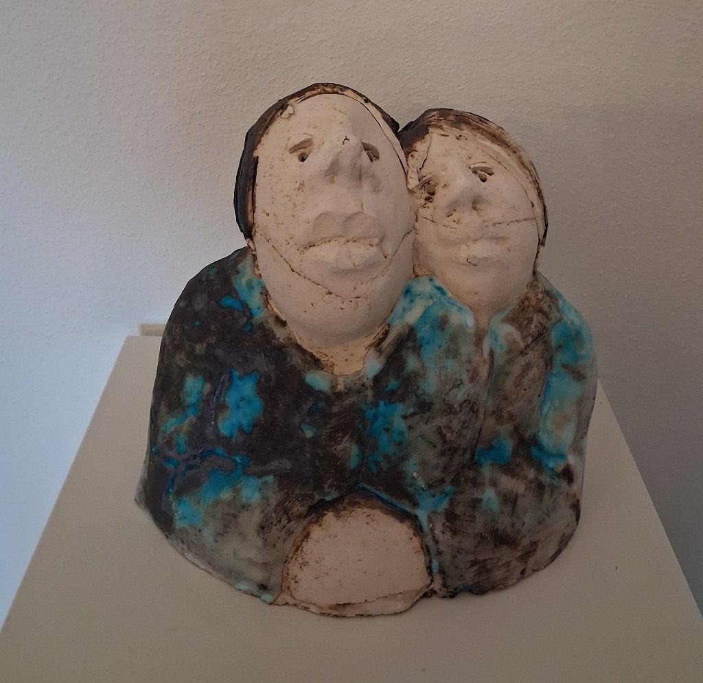 Sjer Jacobs 'Lovers'', Antiek en Kunst, Kunst | Beelden en Houtsnijwerken, Ophalen of Verzenden