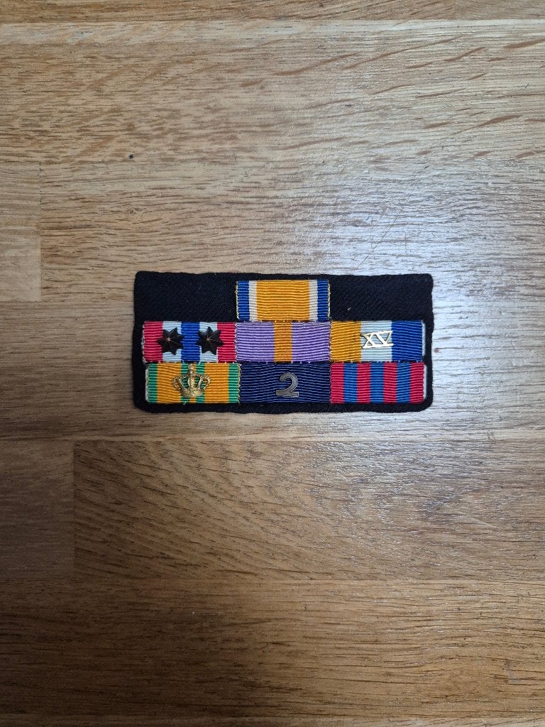 Nederlandse baton spange officier 7x, Ophalen of Verzenden, Landmacht, Nederland, Lintje, Medaille of Wings