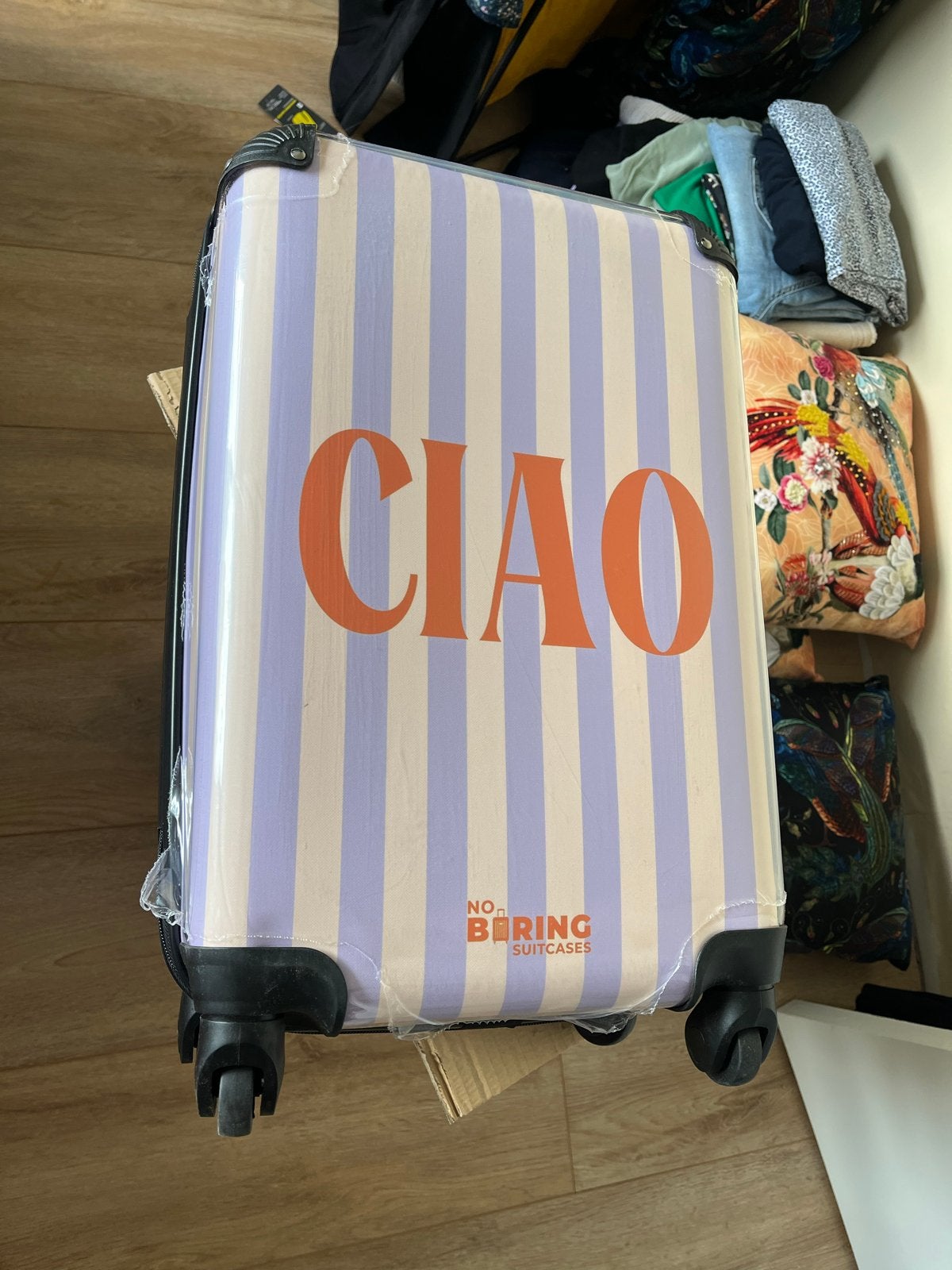 NIEUW No Boring Suitcases koffer met wieltjes TSA slot, Sieraden, Tassen en Uiterlijk, Koffers, 50 tot 60 cm, Hard kunststof, Nieuw