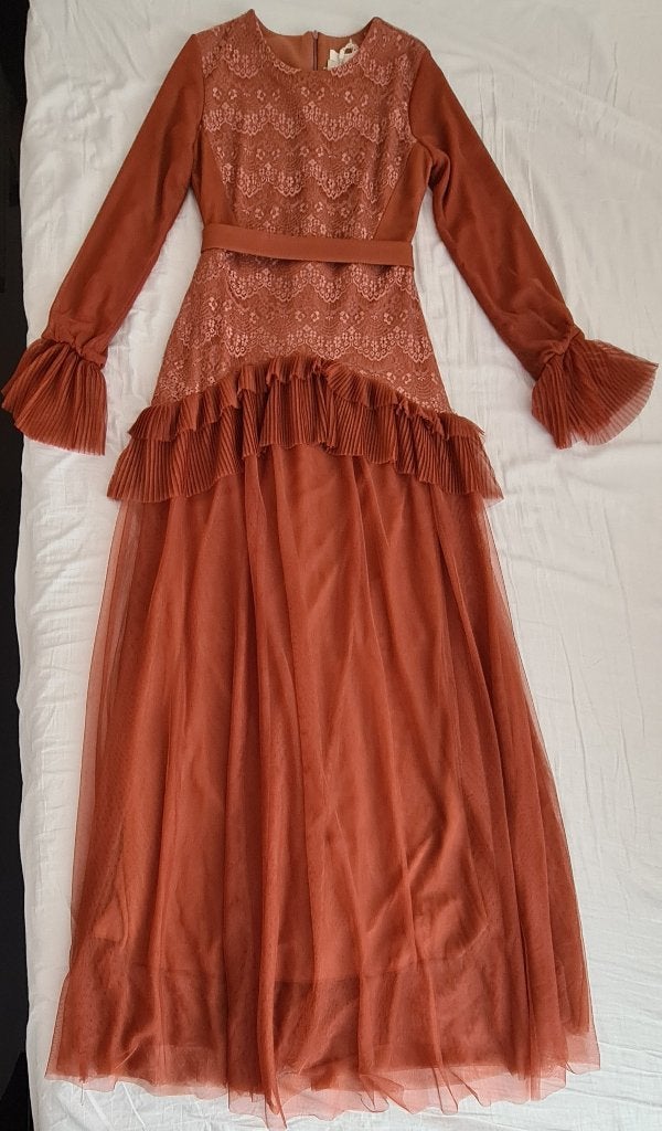 Elegante avondjurk - splinternieuw, Galajurk, Puane, Nieuw, Oranje