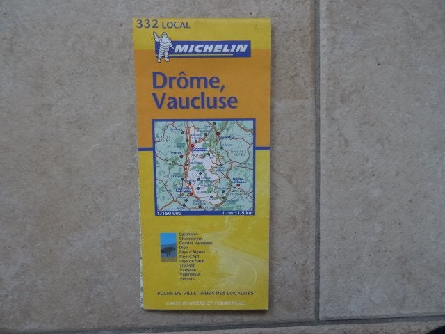 michelin wegenkaart 332 Drome en Vaucluse, Boeken, Ophalen of Verzenden, 2000 tot heden, Frankrijk, Landkaart