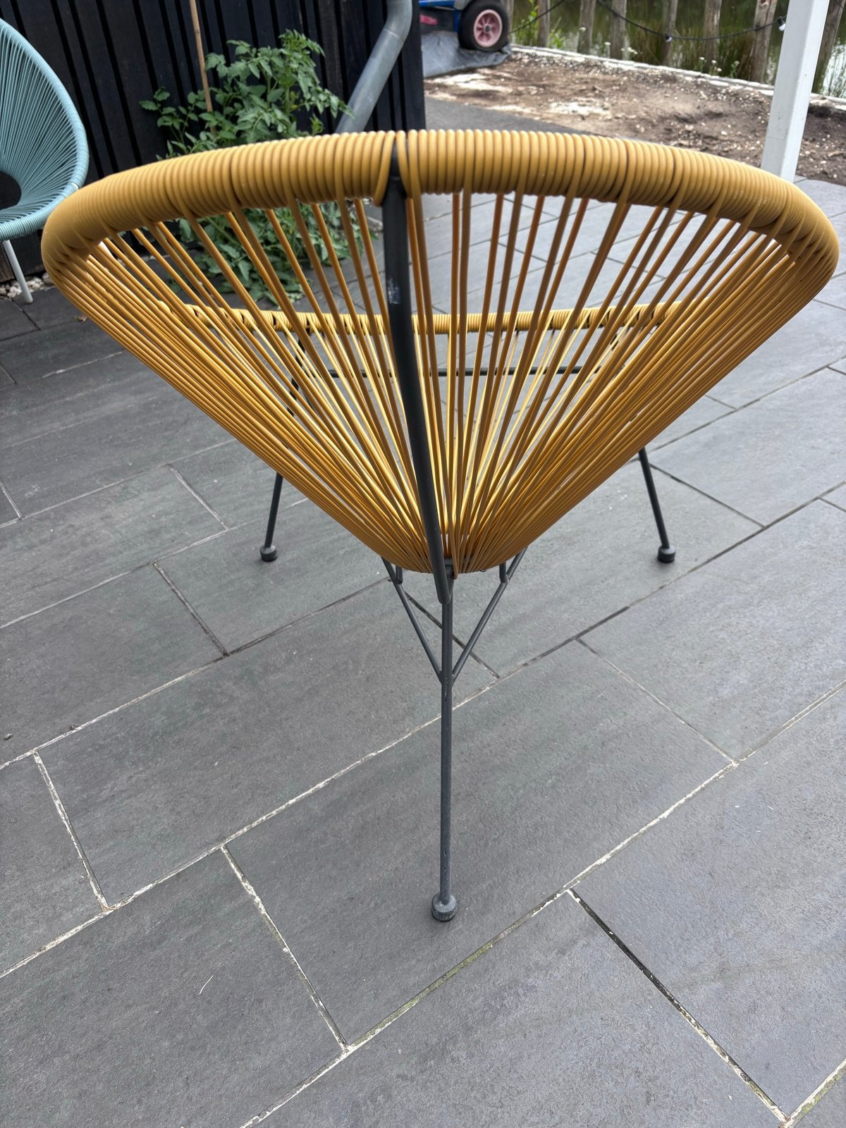 Gele Acapulco stoel - Zo goed als nieuw, Tuin en Terras, Ophalen, Zo goed als nieuw, Kunststof