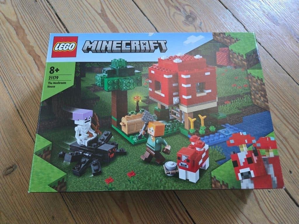 lego minecraft paddenstoelenhuis 21179, Minecraft, Lego, Ophalen of Verzenden, Zo goed als nieuw