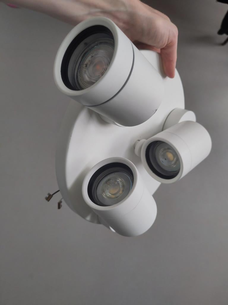 NYMÅNE plafondspots lamp IKEA -wit, Ophalen of Verzenden, Metaal of Aluminium