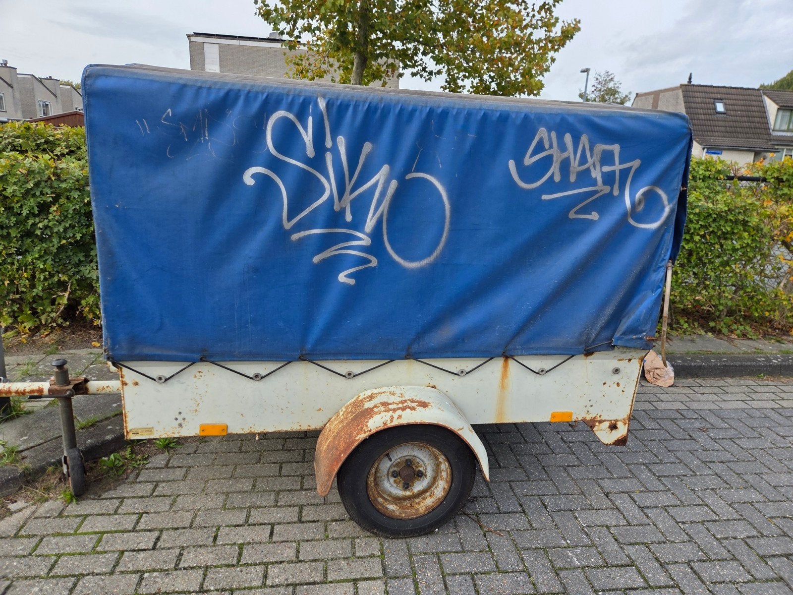 aanhangwagen aanhanger met huif, Auto diversen, Ophalen