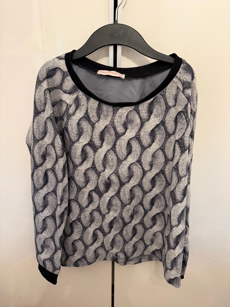Studio Anneloes trui travelstof gebreide look, Ophalen of Verzenden, Gedragen, Maat 42/44 (L), Grijs