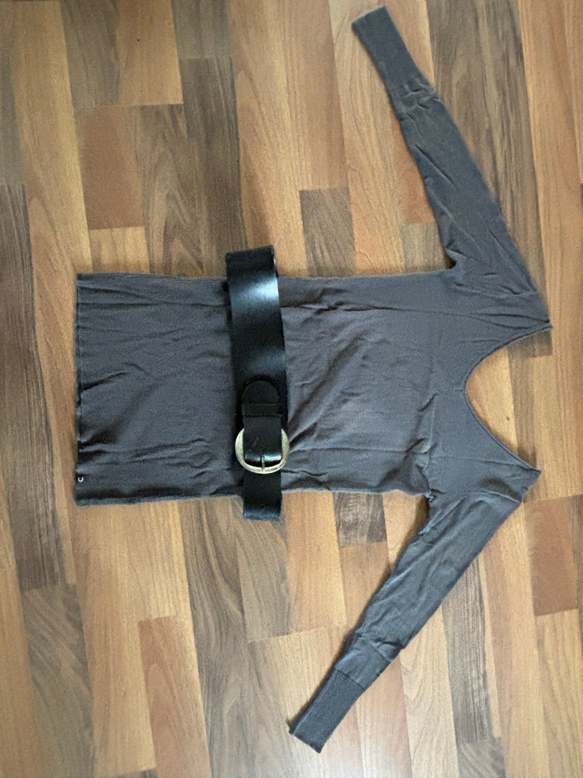 Moscow jurk maat 38 met riem, Kleding | Dames, Jurken, Verzenden, Gedragen, Maat 38/40 (M), Grijs