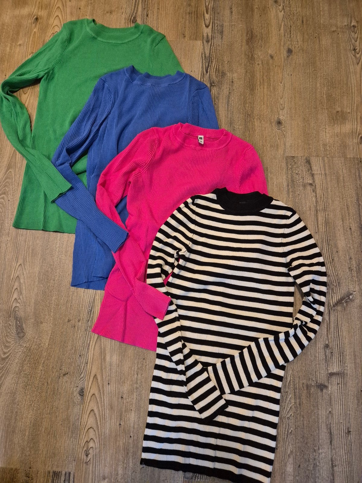 4 zeer nette longsleeve, ribshirt lange mouw mt S, Ophalen, Zo goed als nieuw, Maat 36 (S)