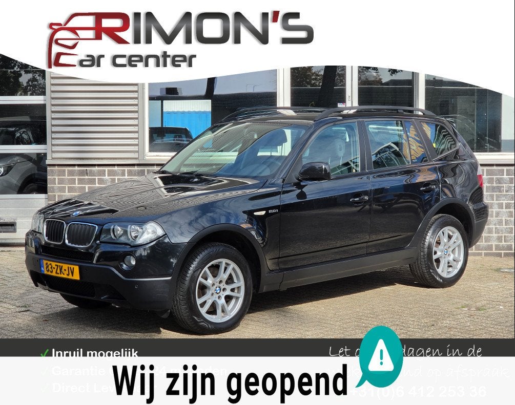 BMW X3 2.0i Business Line Hagel Schade Dak en Motor, Auto's, 4 cilinders, 150 pk, Zwart, Bedrijf