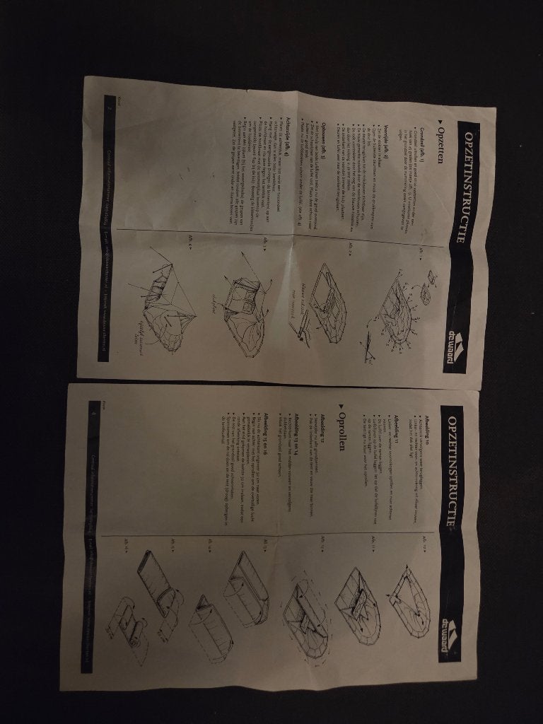 De Waard Kieviet Tent - Compleet met Instructies, Ophalen, Gebruikt, Tot en met 3