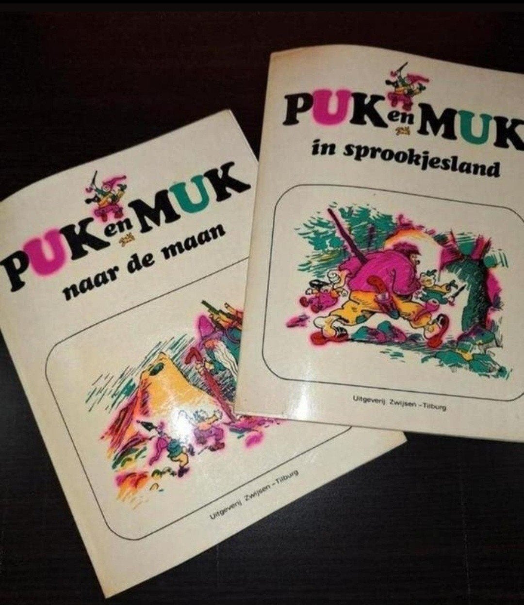 Puk en Muk: Naar de maan & In sprookjesland (2 boeken), Boeken, Ophalen of Verzenden, Gelezen, Onbekend