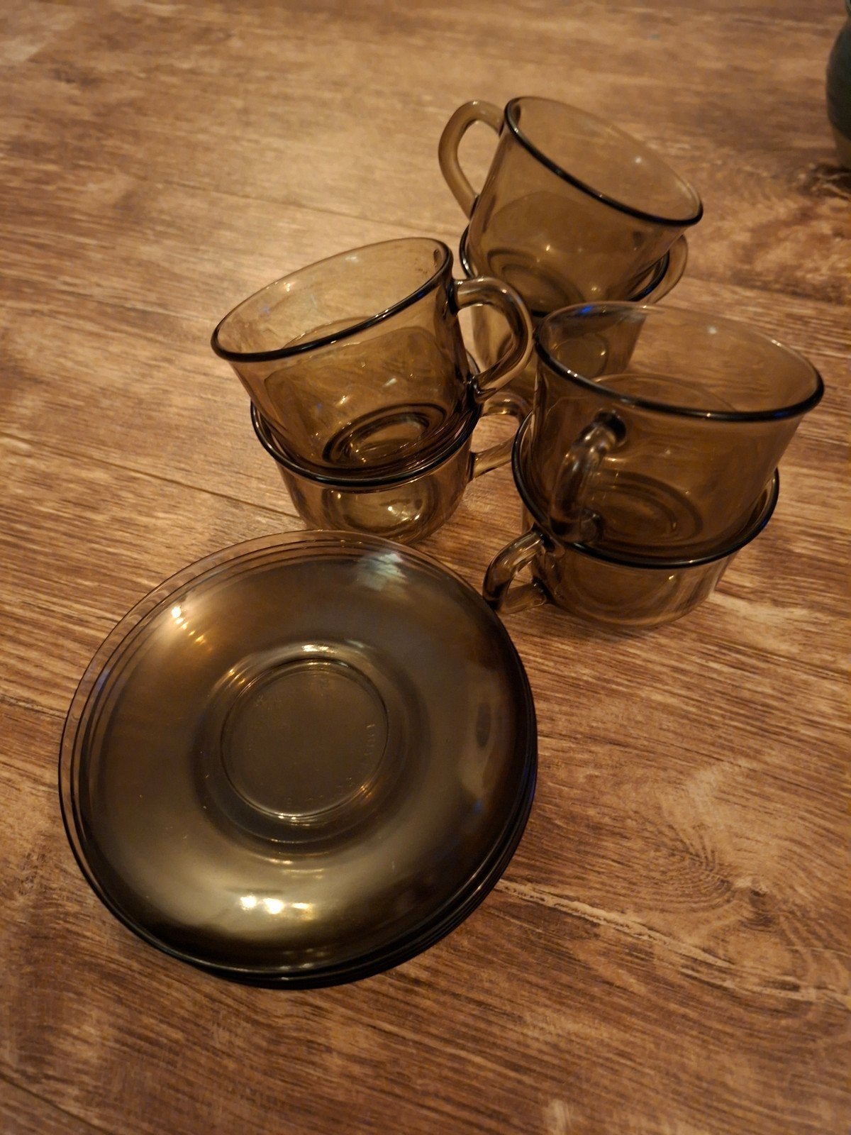 Arcoroc France vintage kop en schotel set, Huis en Inrichting, Ophalen, Gebruikt, Overige merken, Vintage