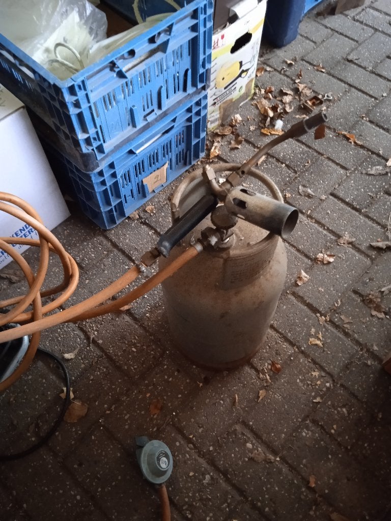brander met gasfles, Doe-het-zelf en Verbouw, Ophalen, Zo goed als nieuw