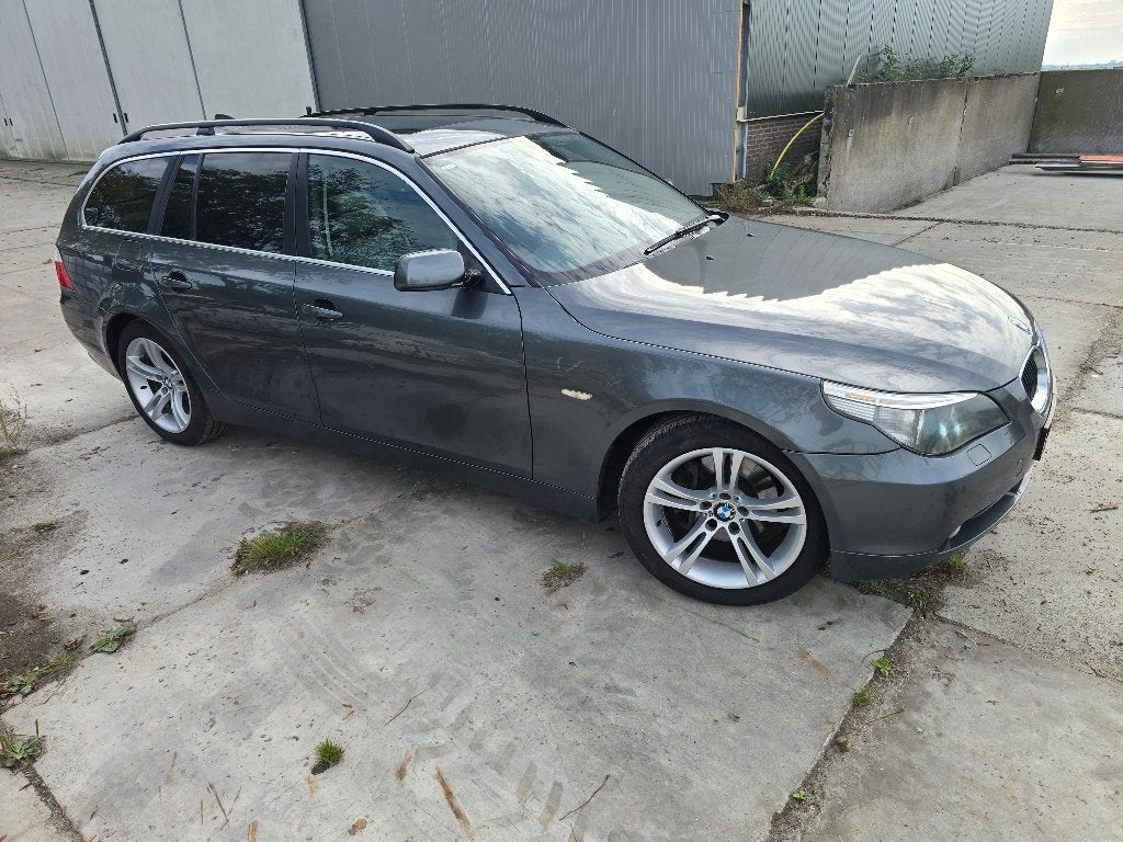 BMW 530d E61 5-Serie 3.0 D 530 Touring AUT 2006 Nwe APK, Achterwielaandrijving, Zwart, 2000 kg, 1655 kg