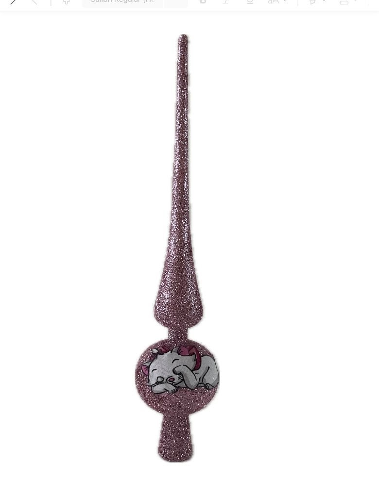 Disney Aristocats - tree topper - piek - Marie, Verzamelen, Ophalen of Verzenden, Overige figuren, Zo goed als nieuw, Beeldje of Figuurtje