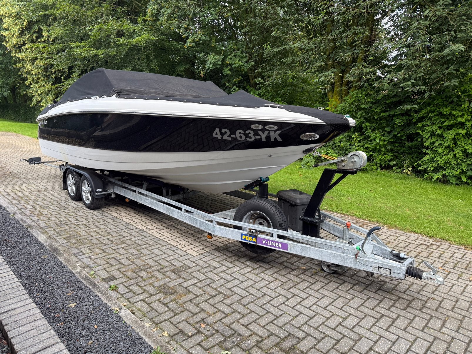 Cobalt 24 SX + Trailer 5,7 V8 Volvo 291 uur speedboot COBALT, Ophalen, Overige merken, Binnenboordmotor, Zo goed als nieuw