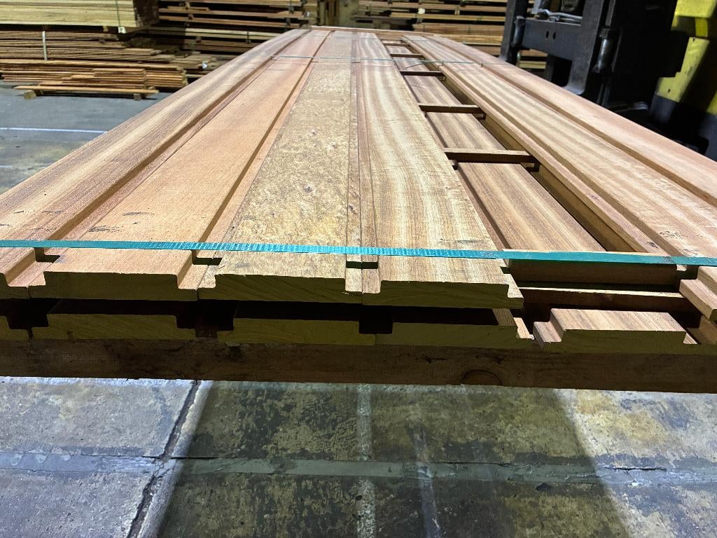 Vlonderplanken-planken-Schutting-Hardhout-Jatoba-25x140mm, Ophalen, Nieuw, Hout