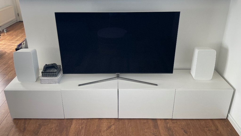 2x IKEA BESTÅ tv-meubel / opbergkast, Ophalen, Gebruikt, 100 tot 150 cm, Minder dan 100 cm