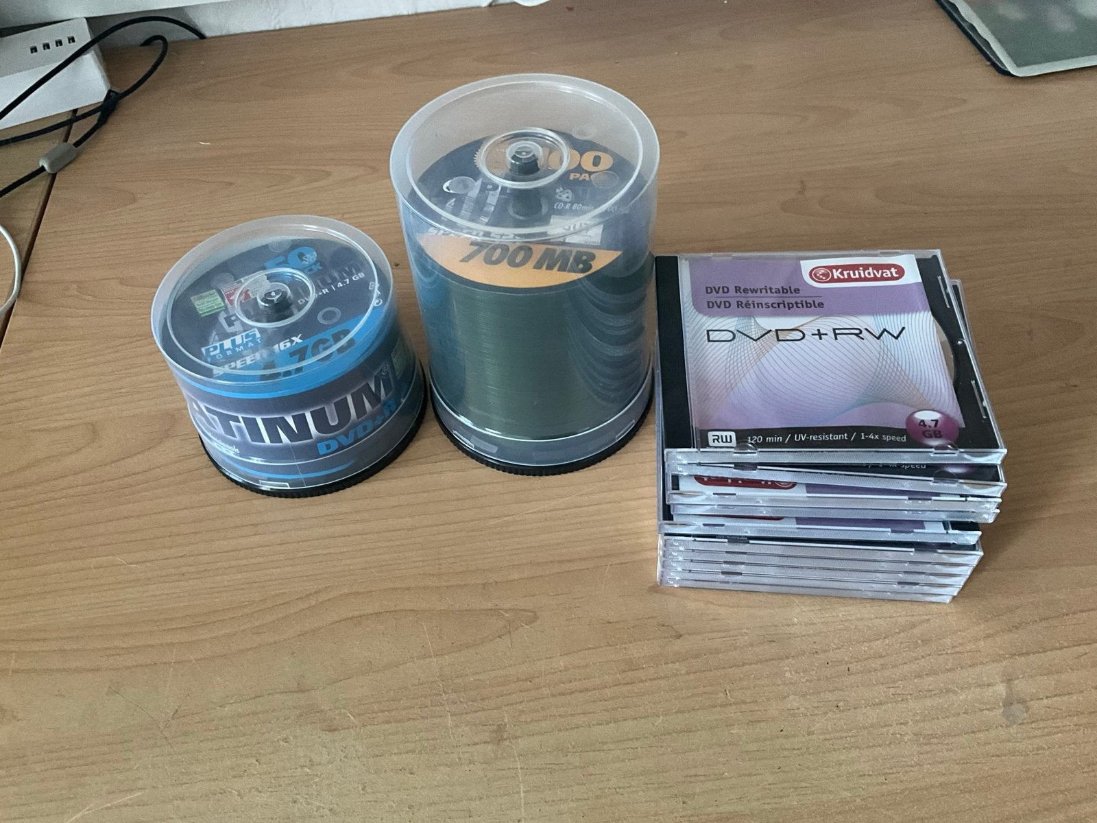 Diverse CD-R en DVD+RW schijven - Nieuw en ongebruikt, Computers en Software, Ophalen, Nieuw, Cd, Herschrijfbaar