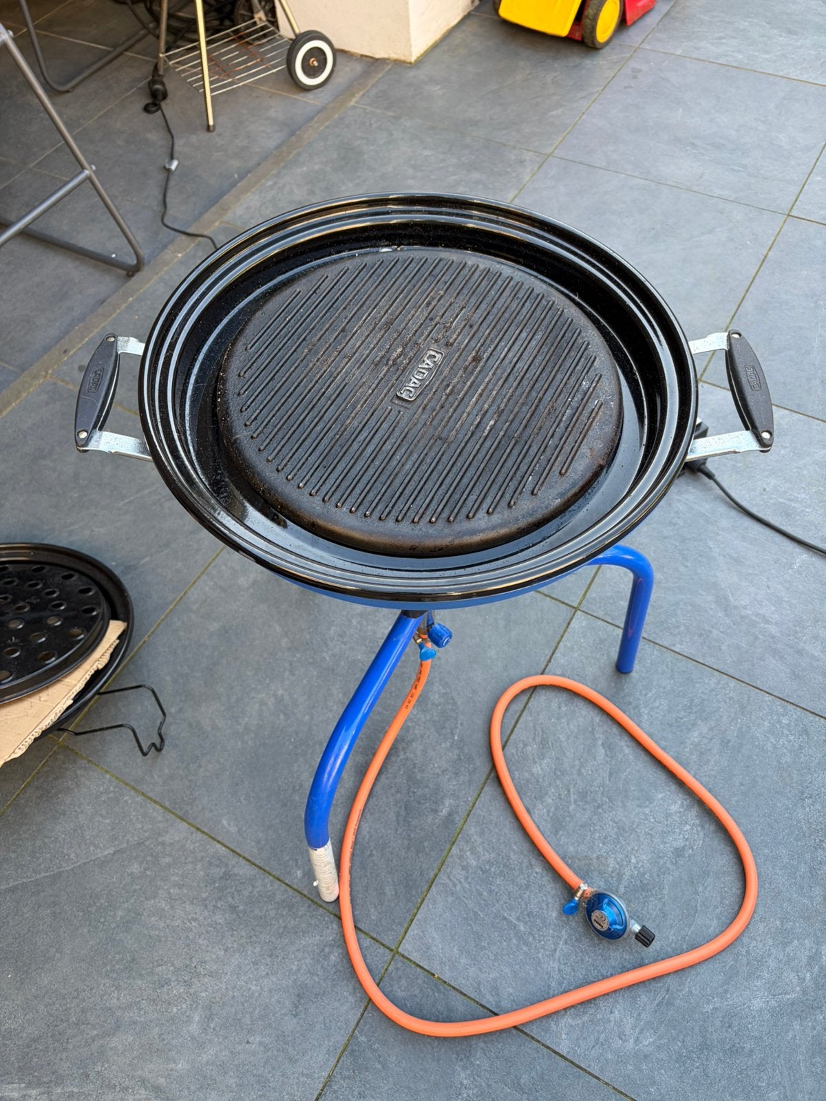 Cadac adventure to go bbq grill wokpan op gas, Ophalen, Gebruikt
