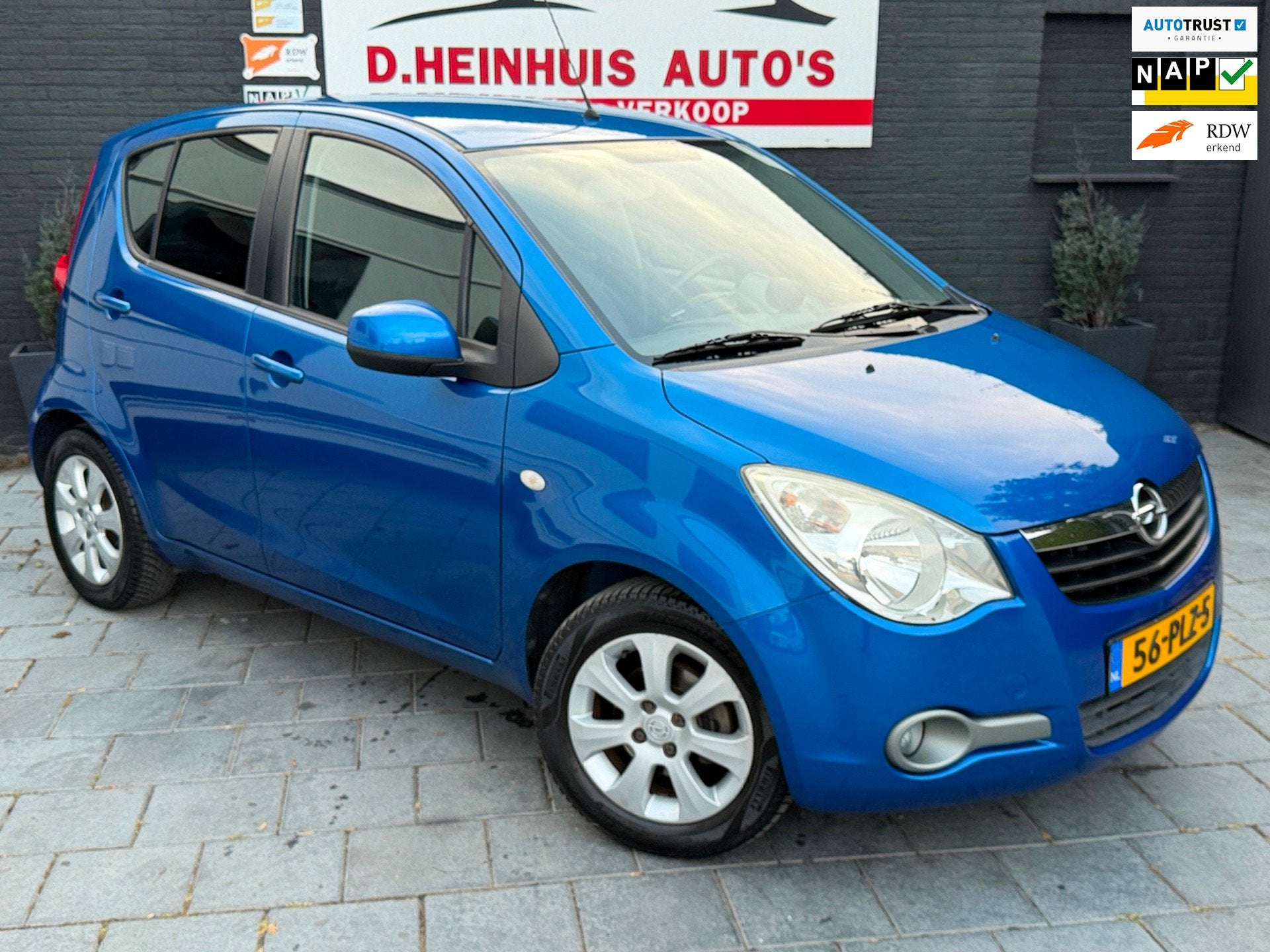 Opel Agila 1.0 Edition |AIRCO|APK NIEUW|WEINIG KM, Auto's, Gebruikt, Met garantie (alle), Blauw, 996 cc