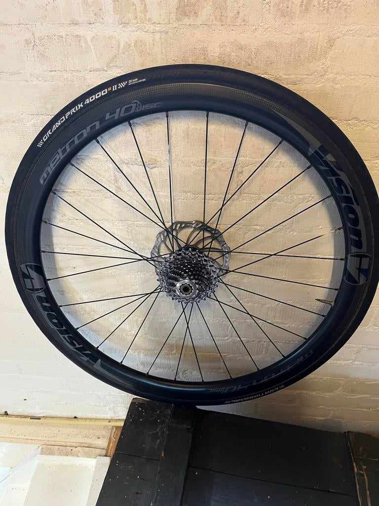 Vision Metron 40 SL Disc Wielset met Cassette, Wiel, Ophalen of Verzenden, Zo goed als nieuw, Racefiets