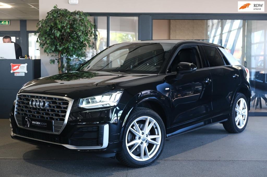 Audi Q2 1.4 TFSI 2 x S-Line S-tronic Virtual Led Leder Acc C, Auto's, Gebruikt, 4 cilinders, 150 pk, Leder en Stof