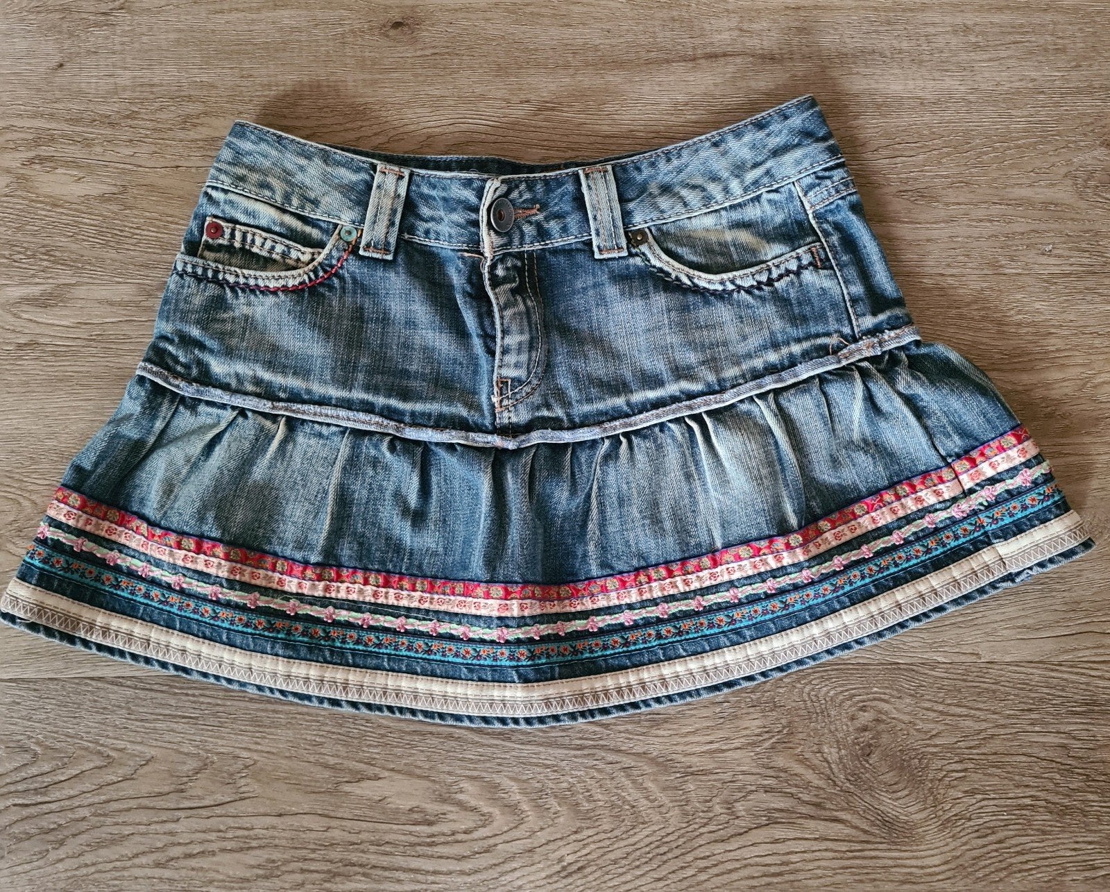 spijkerrok maat 36/ S, United Colorado of Benetton, Blauw, Ophalen of Verzenden, Zo goed als nieuw, United Colors of Benetton