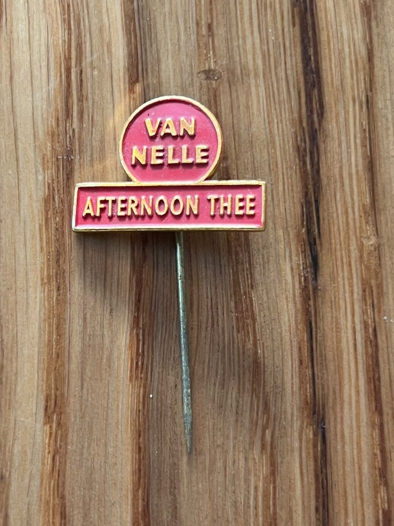 Van Nelle Afternoon Thee Speldje, Ophalen of Verzenden, Gebruikt, Merk