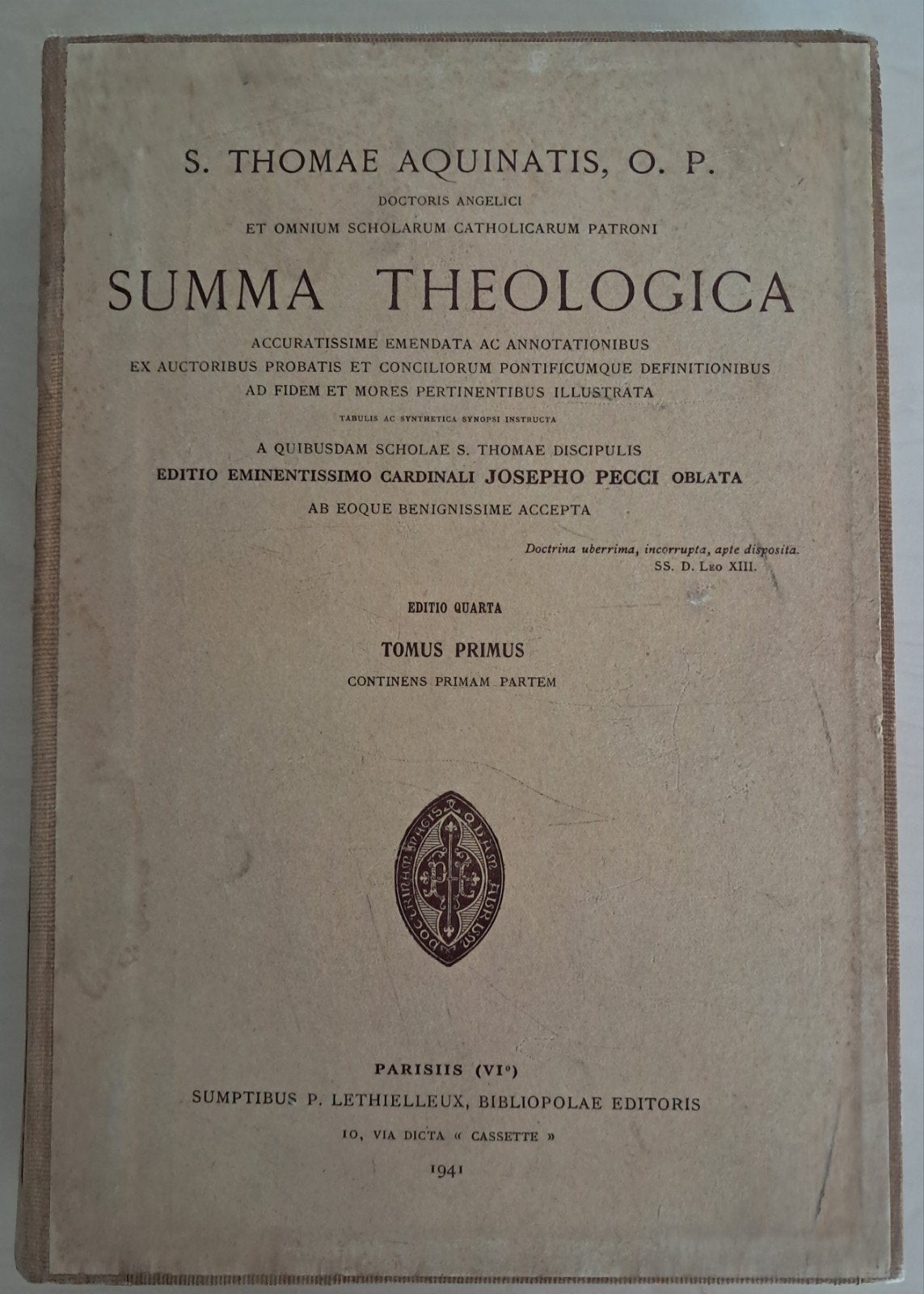 Thomas van Aquino, Summa Theologica, Ophalen of Verzenden