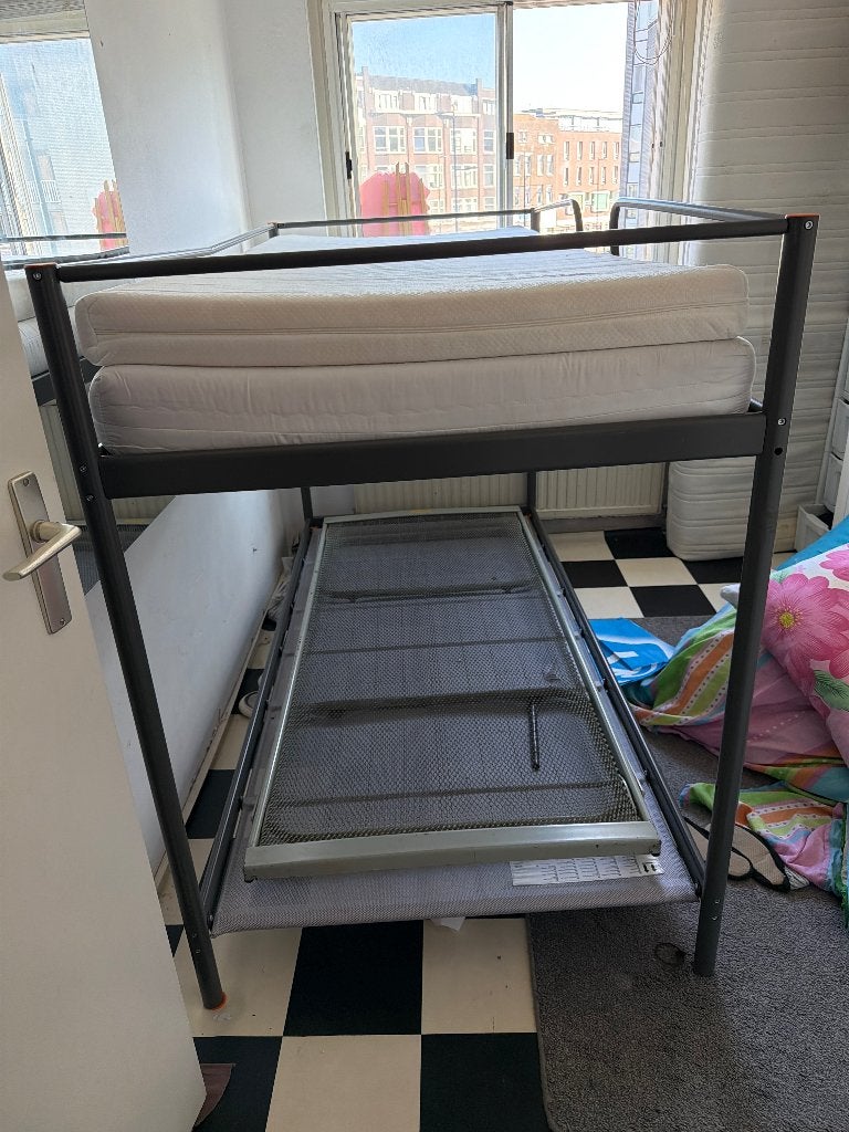 Stapelbed ikea, Ophalen, 90 cm, 160 tot 180 cm, Tweepersoons