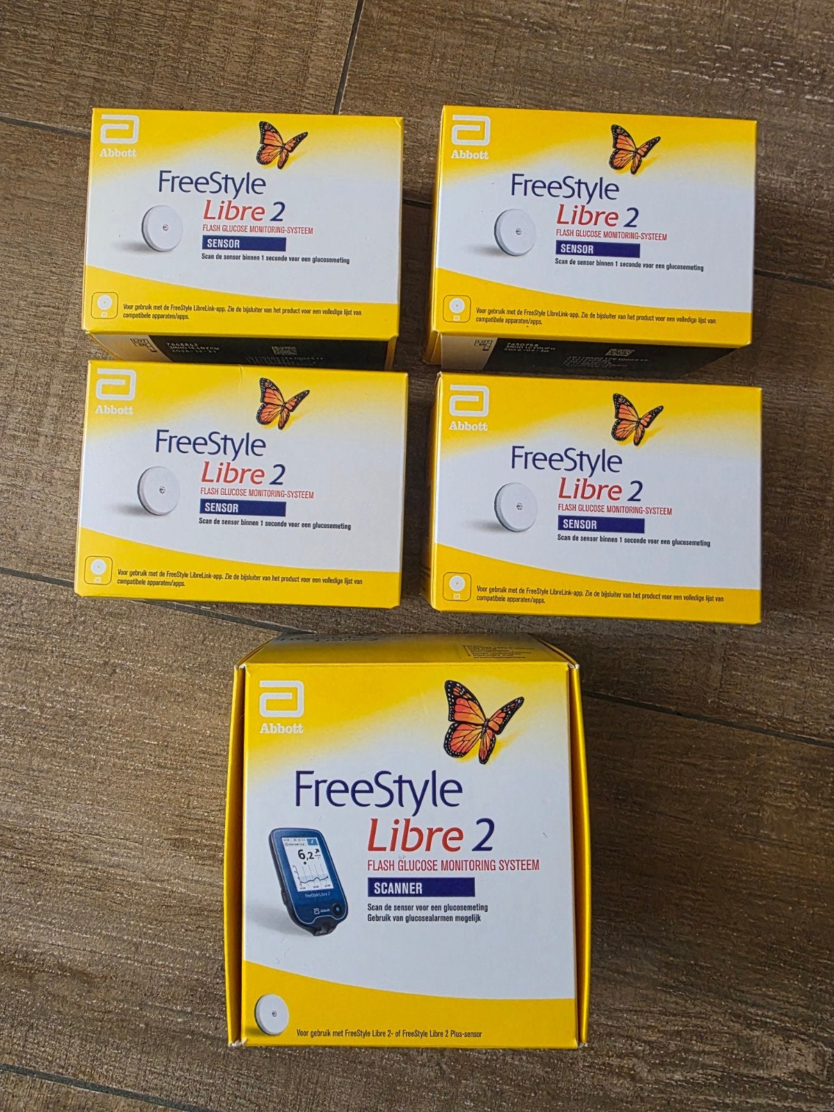 4x Freestyle Libre 2 sensor - sensoren evt. ook een scanner, Ophalen of Verzenden, Nieuw