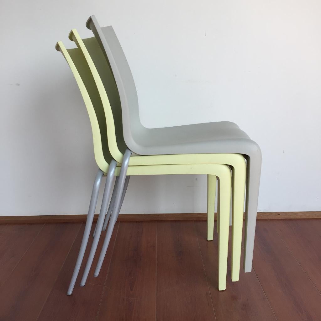 3 postmodern design stoelen loulou door Starck voor Vitra, Ophalen, Gebruikt, LouLou, Drie