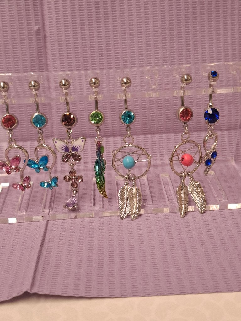 Navel piercings met standaard, Navelpiercing, Staal, Nieuw, Ophalen of Verzenden