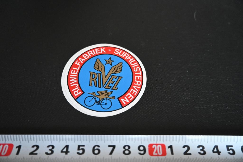 sticker RIVEL rijwielfabriek Surhuisterveen  Fiets, Verzamelen, Ophalen, Zo goed als nieuw
