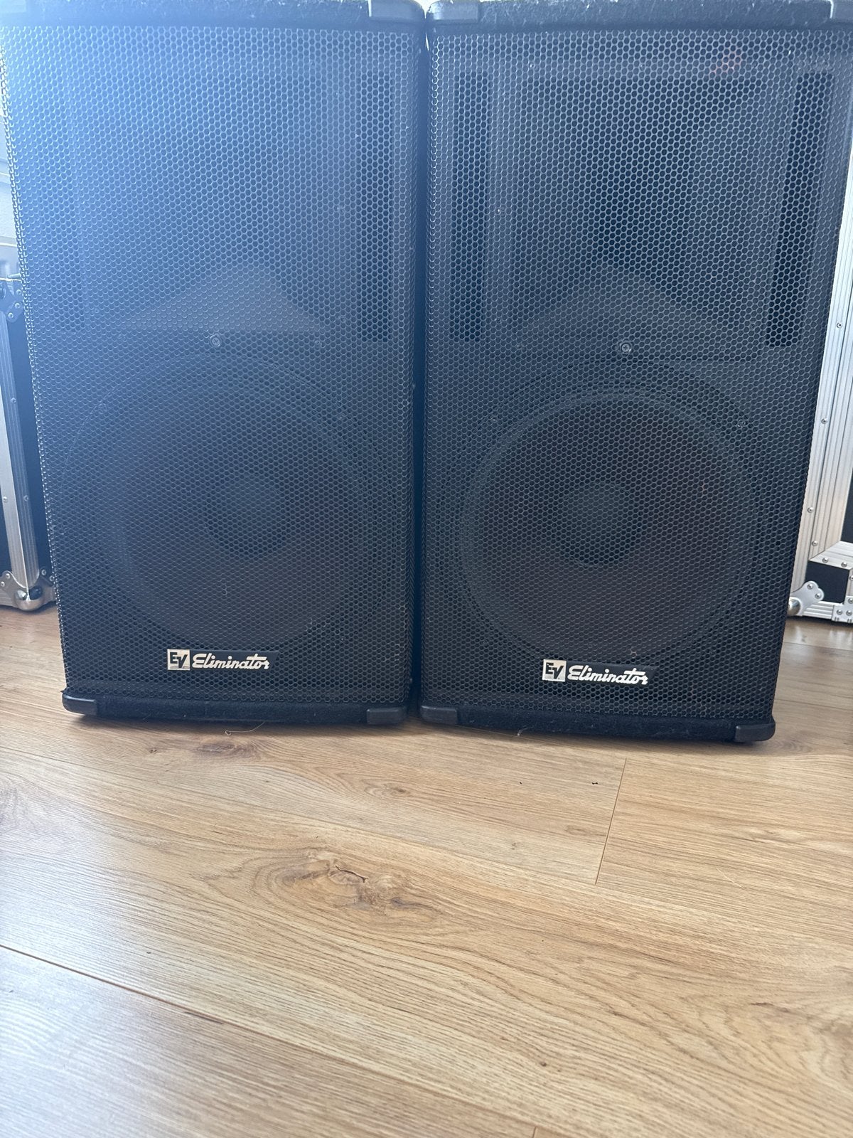 EV Eliminator 350 watt passieve PA speakers (set van 2), Audio, Tv en Foto, Luidsprekers, Gebruikt, 120 watt of meer, Front, Rear of Stereo speakers