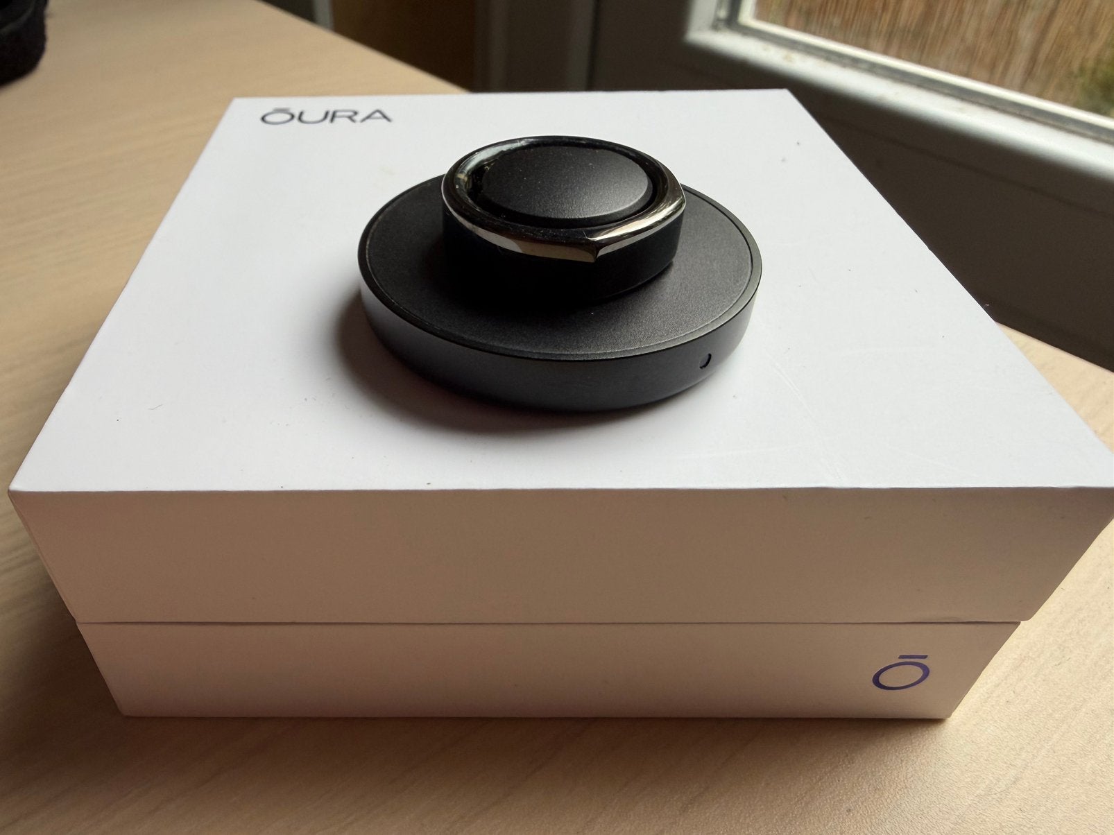 Oura Ring 3 heritage size 12, Gebruikt, Zwart, Ophalen of Verzenden, Waterdicht