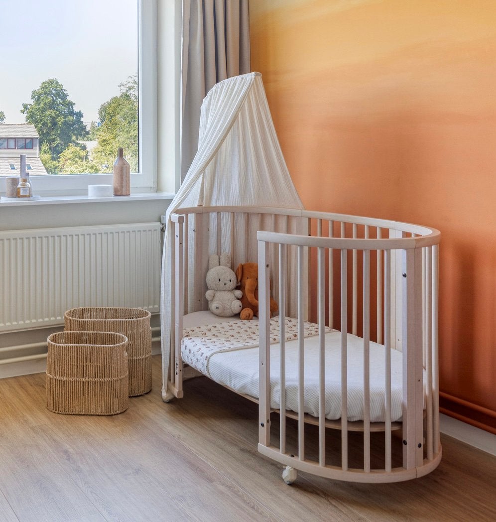 Stokke Sleepi mini + ledikant + juniorbed + accessoires, Ophalen, Jongetje of Meisje