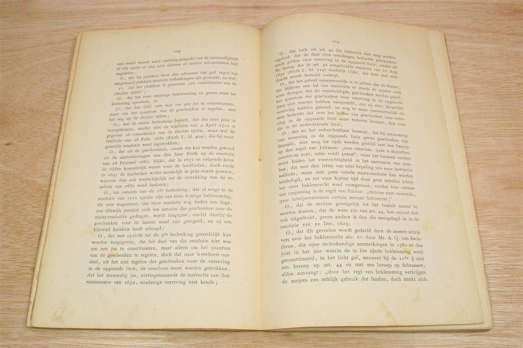 Groninger Beklemrecht [1894] — Zeldzaam, Ophalen of Verzenden, Gelezen