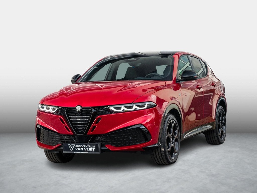 Alfa Romeo Tonale 1.3 Ibrida Plug-In Q4 270pk AWD Ti | Tech, Auto's, Alfa Romeo, Automaat, Gebruikt, 4 cilinders, Leder