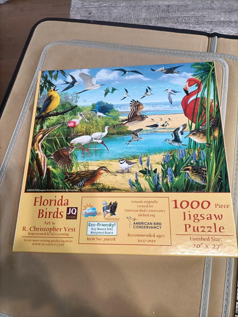 Kleurrijke Vogel Puzzel 1000 Stukjes - Florida Birds, Ophalen of Verzenden, 500 t/m 1500 stukjes, Zo goed als nieuw