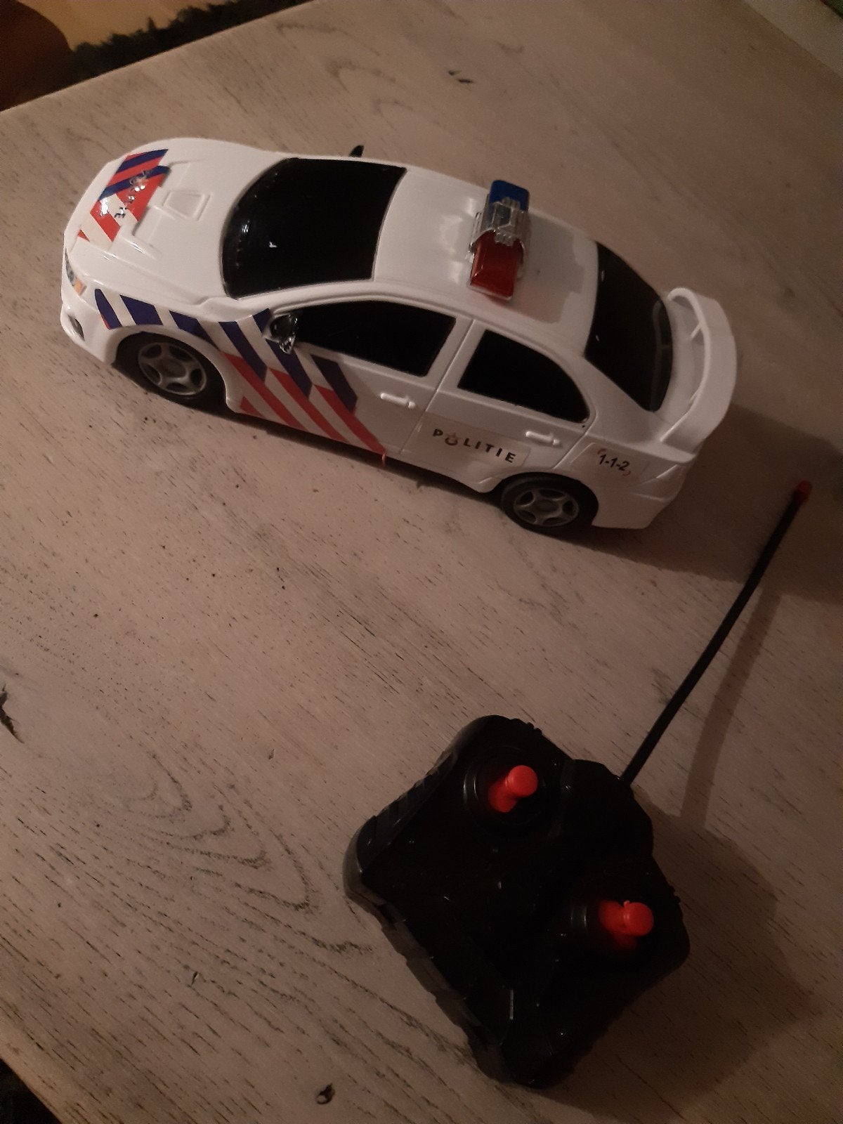 Bestuurbare Politieauto met afstandsbediening, Elektro, Gebruikt, Ophalen of Verzenden, Auto onroad