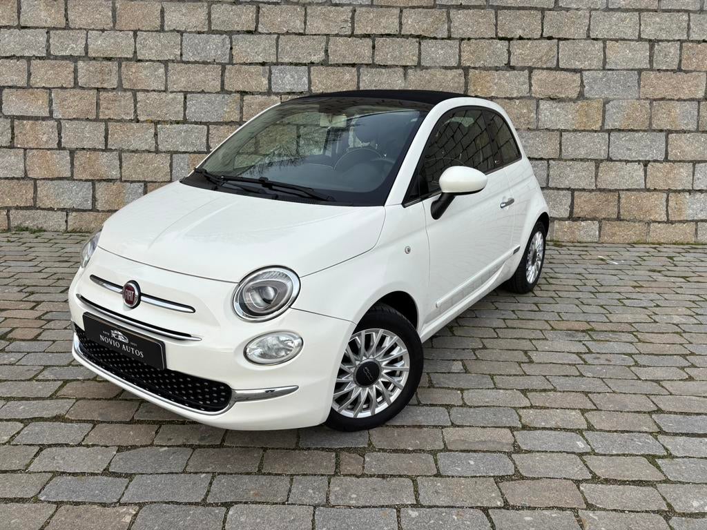 Fiat 500C 0.9 Turbo Twinair | NAP | 1e eig. | Carplay | VOL, Cabriolet, Leder en Stof, Wit, Origineel Nederlands
