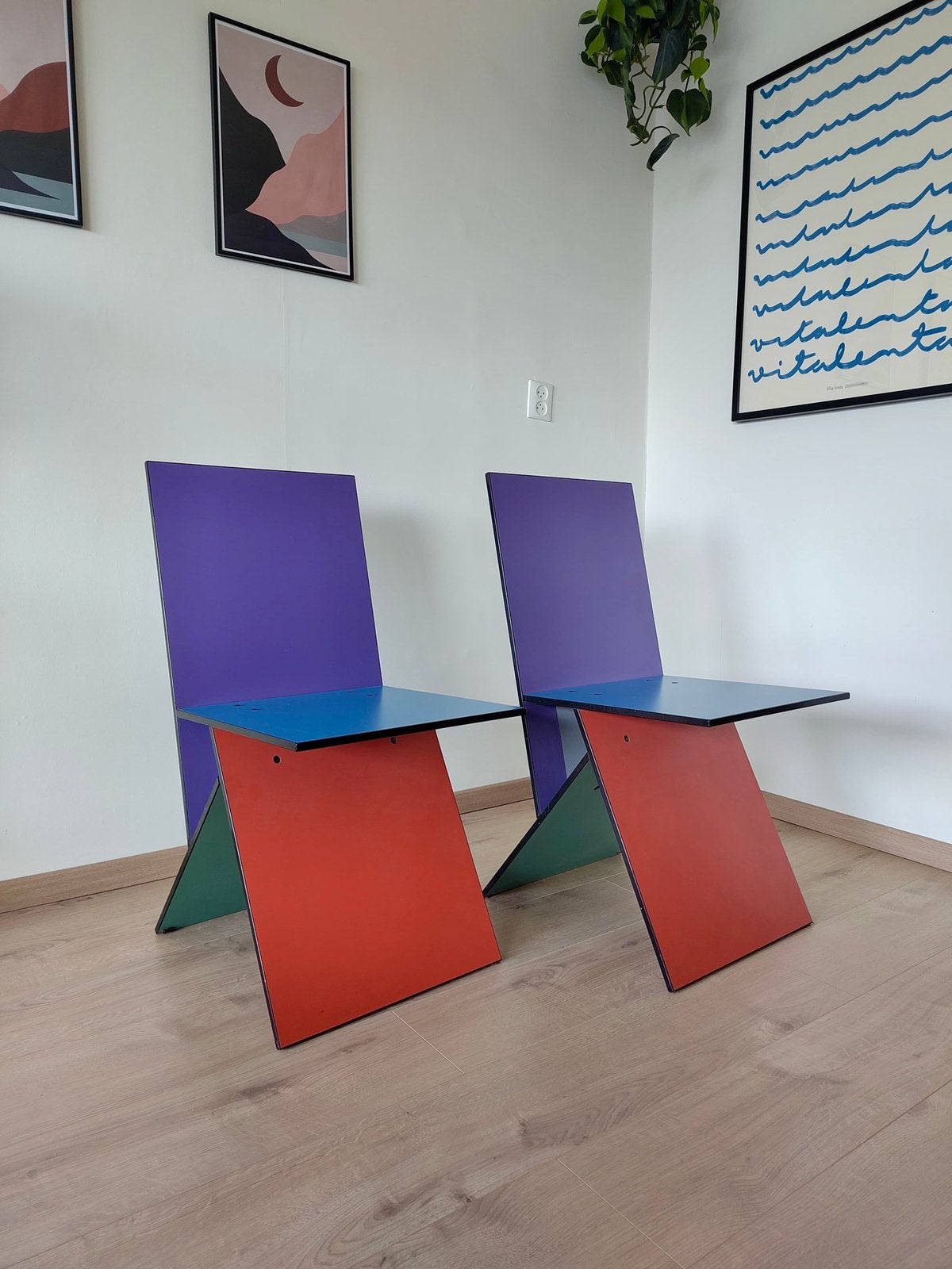 Zeldzame Verner Panton – 1993 IKEA Vilbert Chair, Huis en Inrichting, Stoelen, Ophalen, Gebruikt, Twee, Overige kleuren