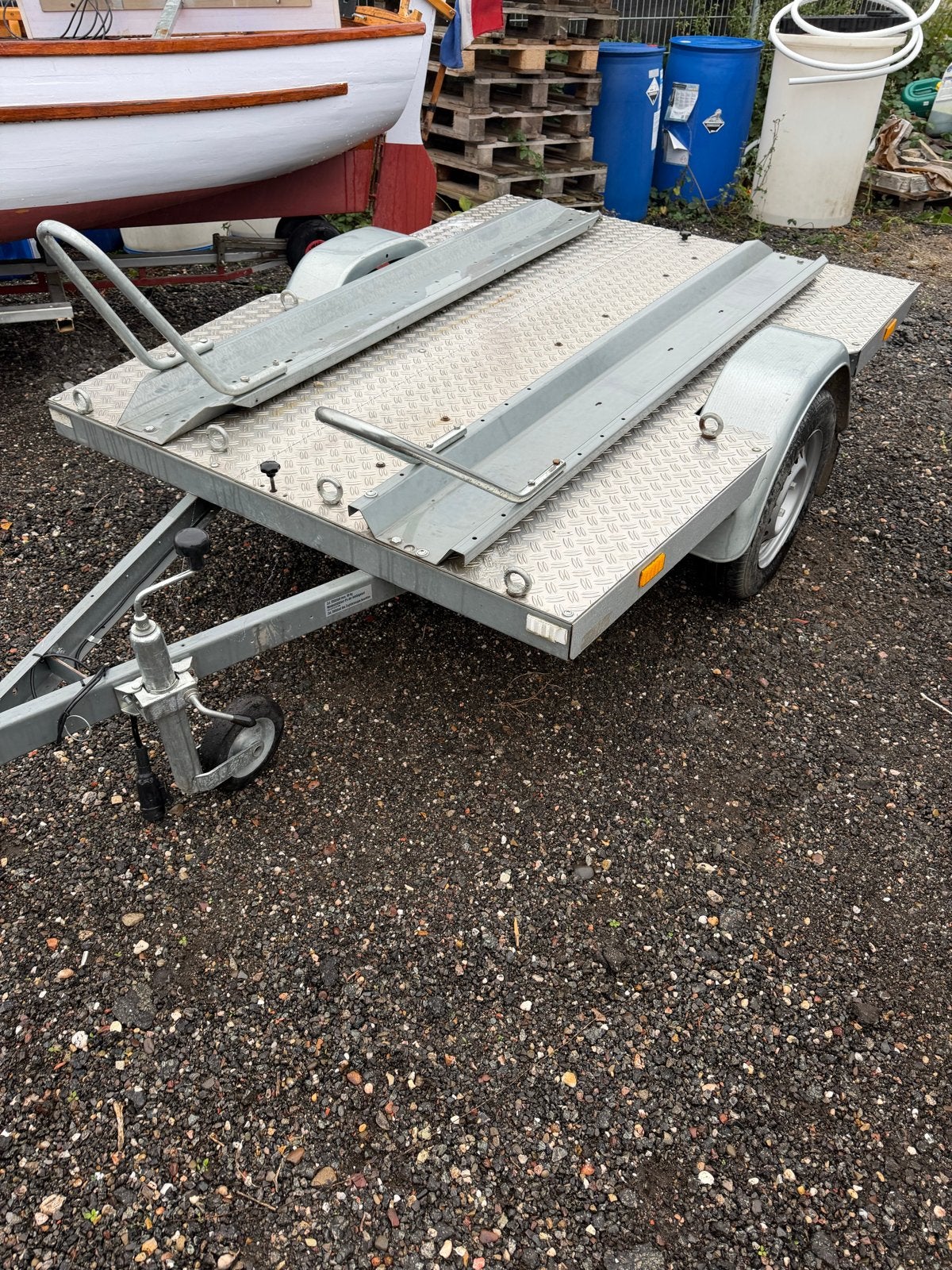 Motorfietsaanhanger voor 2 motoren - Bouwman Assen, Ophalen of Verzenden, Gebruikt