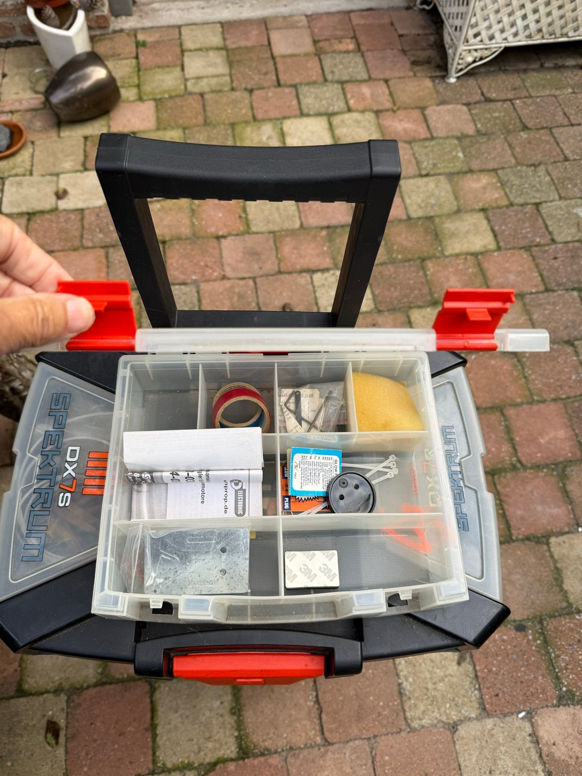 Spektrum DX7S Koffer met RC onderdelen en accessoires, Ophalen of Verzenden, Gebruikt